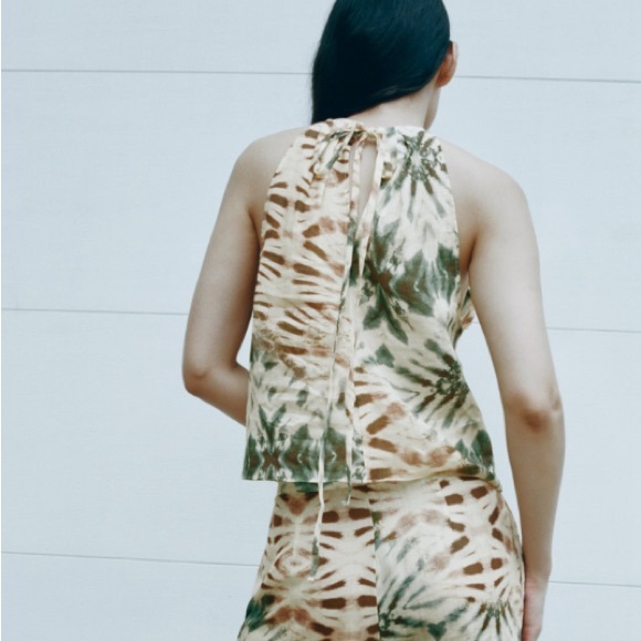 Printed Ramie top - Picture 7 of 7